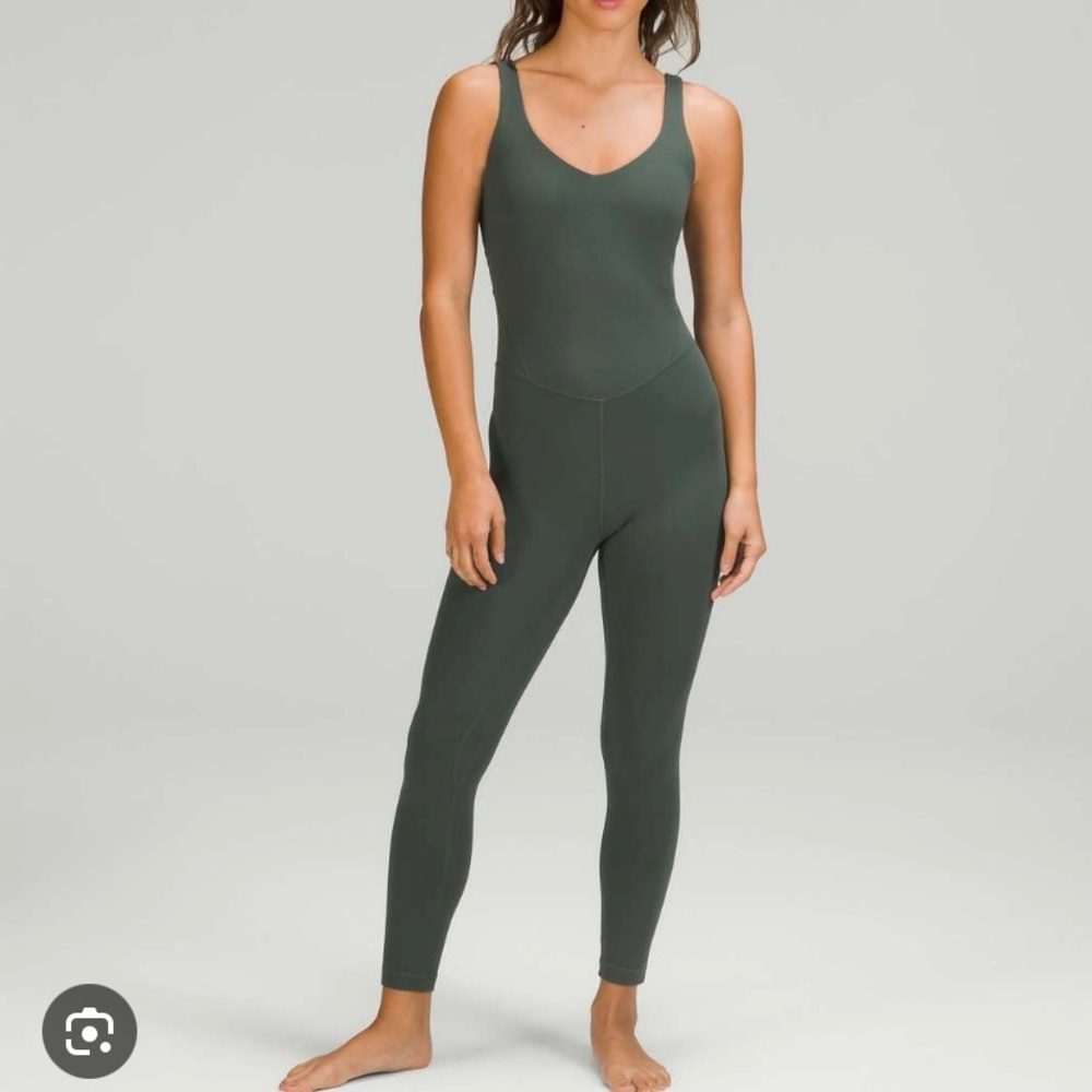 NWT Lululemon Align Bodysuit 25” - Size 8, Smoked Spruce